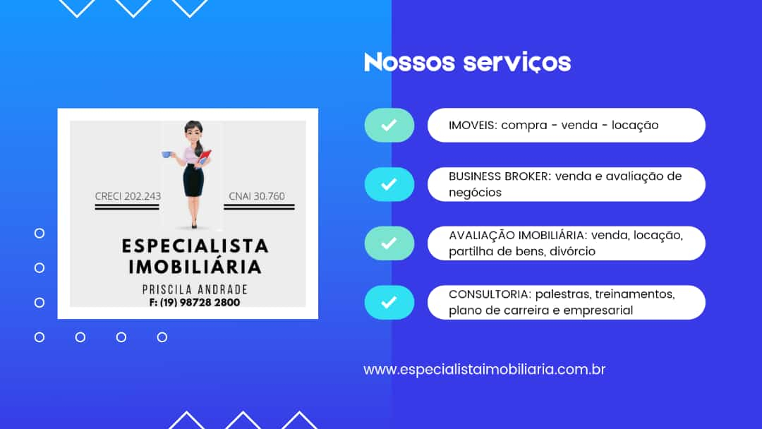 Consultoria e Treinamentos - Especialista Imobiliária - Priscila Andrade